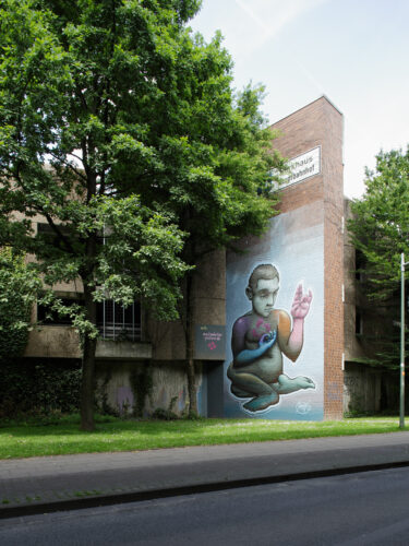 Malik Heilmann, Fassadenmalerei Bielefeld