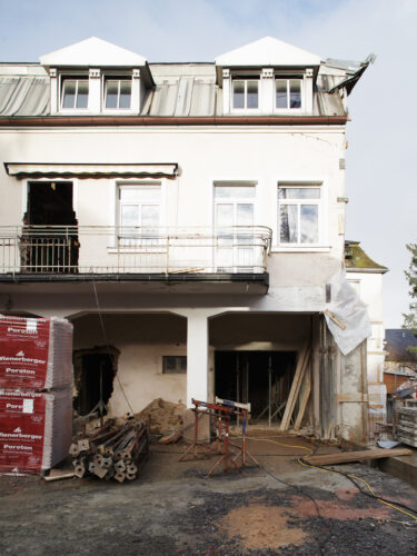 Villa Weiss, Helmbrechts — construction phase